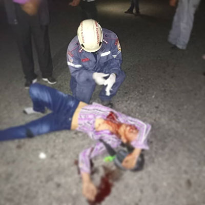 Hombre grave al ser arrollado en Merida