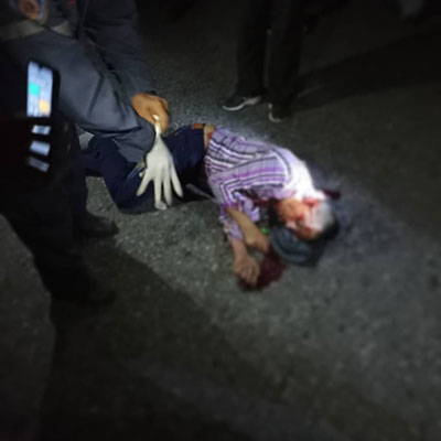 Hombre grave al ser arrollado